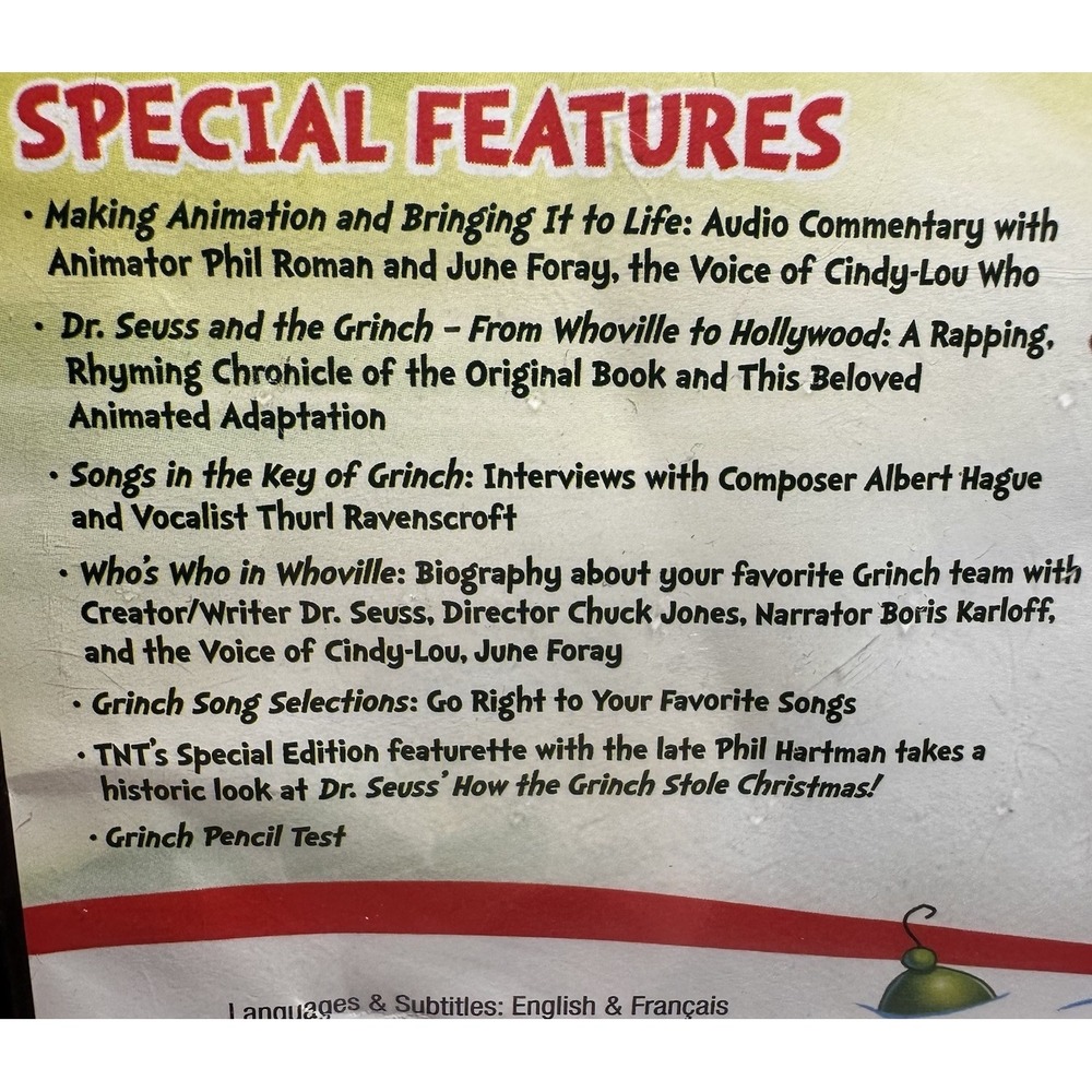 Dr. Seuss' How the Grinch Stole Christmas (Ultimate Edition) DVD Classic  New - Picture 4 of 7